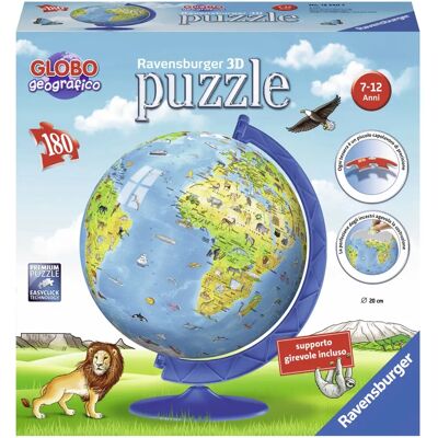 Ravensburger 12340 3D Globusové puzzle - Vzdělávací & Dekorační Ravensburger 12340 3D Globusové puzzle - Vzdělávací & Dekorační