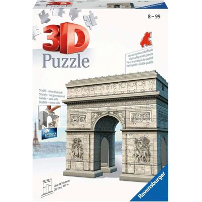 Ravensburger 12514 Puzzle 3D Arco di Trionfo 216 pezzi - Puzzle Ravensburger 12514 Puzzle 3D Arco di Trionfo 216 pezzi - Puzzle