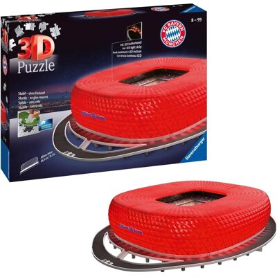 Ravensburger Édition Nuit Puzzle 3D - Stade Bayern - Publicité Ravensburger Édition Nuit Puzzle 3D - Stade Bayern - Publicité