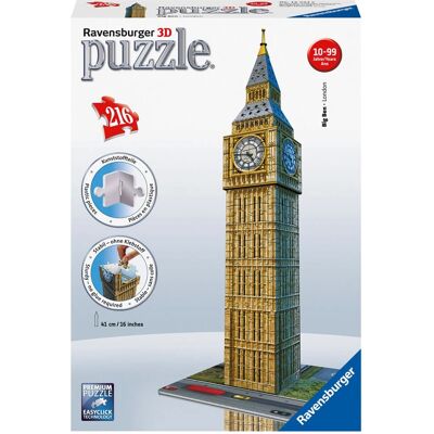 Ravensburger Big Ben 3D Puzzle - 216 Teile - London Wahrzeichen Ravensburger Big Ben 3D Puzzle - 216 Teile - London Wahrzeichen