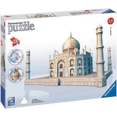Puzzle 3D Ravensburger Taj Mahal - Budynki Puzzle 3D Ravensburger Taj Mahal - Budynki