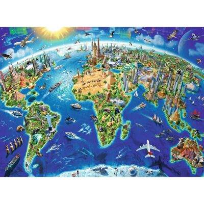 Ravensburger 12722 Landmark Map Puzzle - Puzzle Ravensburger 12722 Landmark Map Puzzle - Puzzle