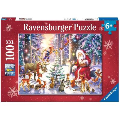 Ravensburger 12937 Puzzel - Kerstmis in het Bos 100 stuks - Puzzel Ravensburger 12937 Puzzel - Kerstmis in het Bos 100 stuks - Puzzel