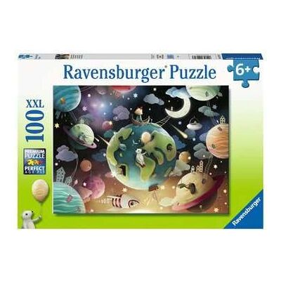 Quebra-cabeça Espaço Ravensburger - 100 peças, Crianças, Educativo Quebra-cabeça Espaço Ravensburger - 100 peças, Crianças, Educativo