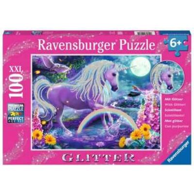 Ravensburger Unicorn Glitter XXL Jigsaw Puzzle - Kids 6+ Ravensburger Unicorn Glitter XXL Jigsaw Puzzle - Kids 6+