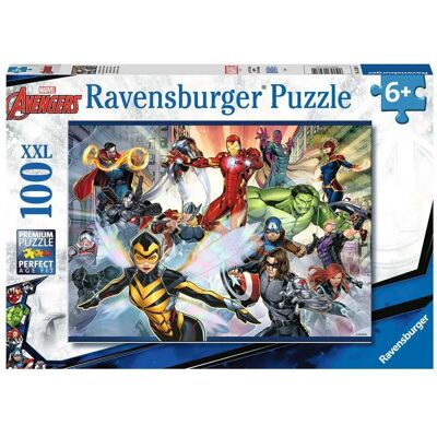 Puzzle Contorno Ravensburger Avengers - Marvel Avengers XXL - 100 Pezzi Puzzle Contorno Ravensburger Avengers - Marvel Avengers XXL - 100 Pezzi