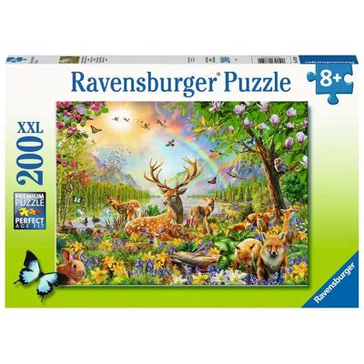 Puzzle Ravensburger 200 piezas - Niños, Familia de Ciervos, Hecho en Alemania Puzzle Ravensburger 200 piezas - Niños, Familia de Ciervos, Hecho en Alemania