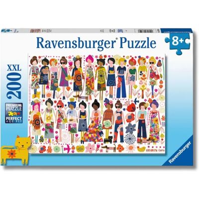 Ravensburger Model 200Xxl - Flowers & Friends Jigsaw Puzzle Ravensburger Model 200Xxl - Flowers & Friends Jigsaw Puzzle