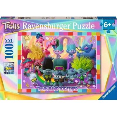 Ravensburger 13390 Puzzle - 100 peças, Trolls 3 - Crianças 6+ Ravensburger 13390 Puzzle - 100 peças, Trolls 3 - Crianças 6+