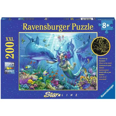 Ravensburger Underwater Paradise Glow in the Dark 200 XXL Puzzle Ravensburger Underwater Paradise Glow in the Dark 200 XXL Puzzle