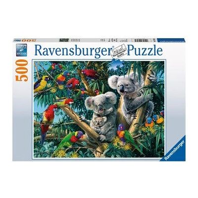 Ravensburger Koala's in een Boom 500-delig Puzzel - Dieren Ravensburger Koala's in een Boom 500-delig Puzzel - Dieren
