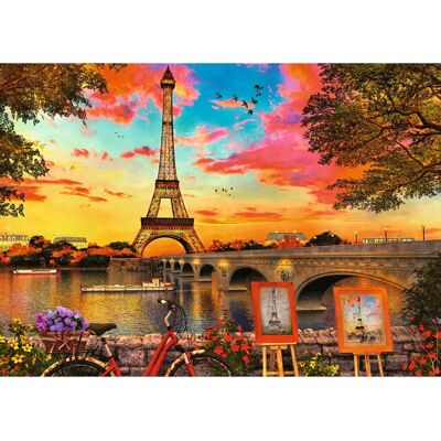 Puzzle Ravensburger 1000 elementów - Nabrzeża Sekwany Puzzle Ravensburger 1000 elementów - Nabrzeża Sekwany