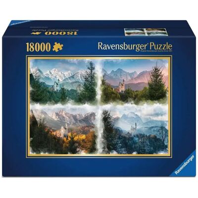 Puzzle Château de Conte en 4 Saisons - Puzzle Puzzle Château de Conte en 4 Saisons - Puzzle
