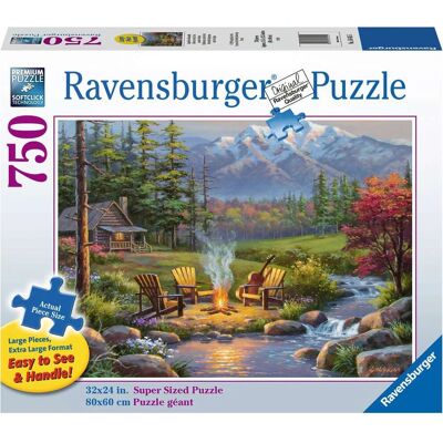 Ravensburger Riverside Livingroom Puzzle - 750 Pièces Paysage Ravensburger Riverside Livingroom Puzzle - 750 Pièces Paysage
