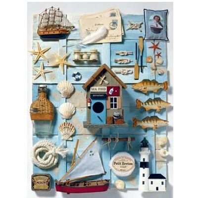 Ravensburger Maritime Flair Quebra-Cabeça de 500 Peças - Quebra-Cabeça Ravensburger Maritime Flair Quebra-Cabeça de 500 Peças - Quebra-Cabeça