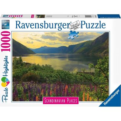 Ravensburger Fiordo en Noruega 1000 piezas - Rompecabezas Paisaje Ravensburger Fiordo en Noruega 1000 piezas - Rompecabezas Paisaje