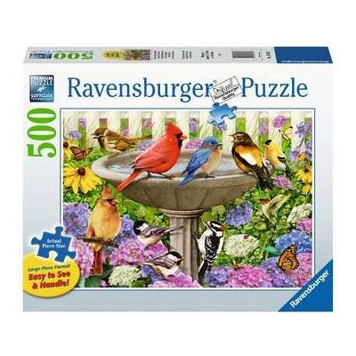 Ravensburger Bij het Vogelbadje - 500-delige Puzzel Dieren Ravensburger Bij het Vogelbadje - 500-delige Puzzel Dieren