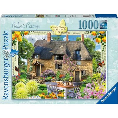 Puzzle Ravensburger Cottage du Fermier 1000 pièces - Collection Cottage - Publicité Puzzle Ravensburger Cottage du Fermier 1000 pièces - Collection Cottage - Publicité