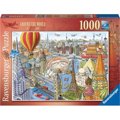 Puzzle Ravensburger Autour du Monde - 1000 pièces - Publicité Puzzle Ravensburger Autour du Monde - 1000 pièces - Publicité