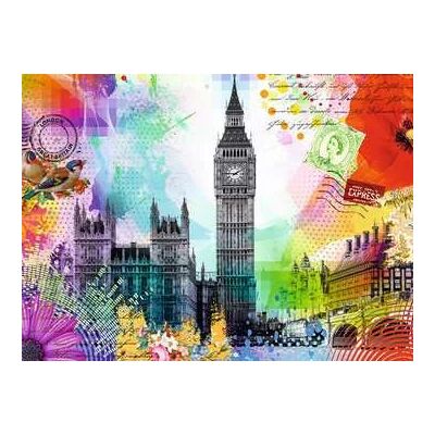 Puzzle Carte Postale de Londres Ravensburger - Bâtiments - Publicité Puzzle Carte Postale de Londres Ravensburger - Bâtiments - Publicité