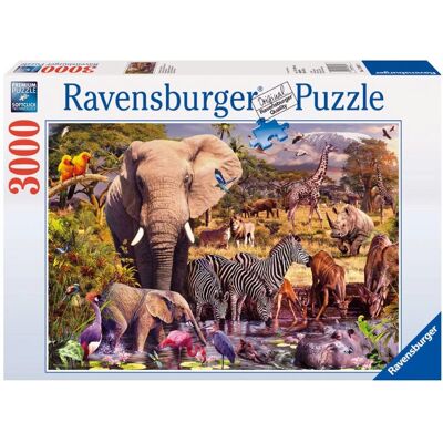 Ravensburger Afrikaanse Dierenwereld 3000 stukjes Puzzel Ravensburger Afrikaanse Dierenwereld 3000 stukjes Puzzel
