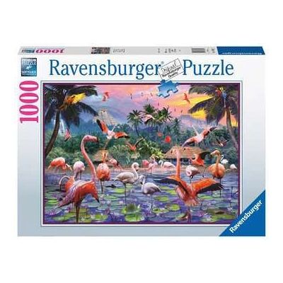 Ravensburger Roze Flamingo's 1000-delige Puzzel Ravensburger Roze Flamingo's 1000-delige Puzzel