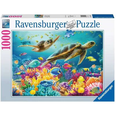 Ravensburger 17085 Puzzle - Monde sous-marin bleu 1000 pièces - Publicité Ravensburger 17085 Puzzle - Monde sous-marin bleu 1000 pièces - Publicité