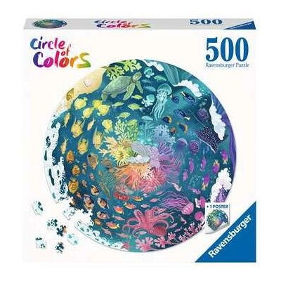 Puzzle de Contorno del Océano Ravensburger - 500 piezas Puzzle de Contorno del Océano Ravensburger - 500 piezas