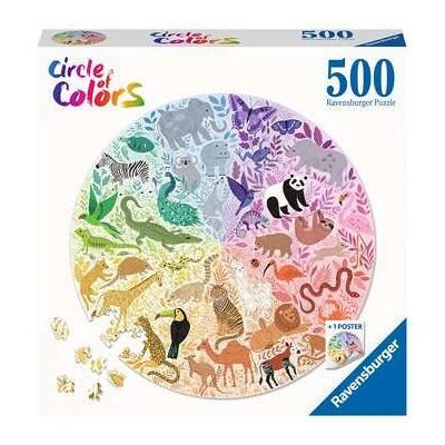 Ravensburger Animals Circle Puzzle - 500 pcs - 52cm Ravensburger Animals Circle Puzzle - 500 pcs - 52cm