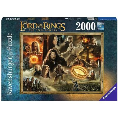 Ravensburger Sormusten Herrat, Kaksi Tornea 2000 palapeli - Palapeli Ravensburger Sormusten Herrat, Kaksi Tornea 2000 palapeli - Palapeli