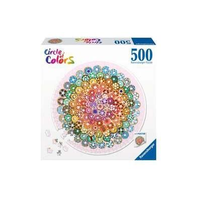 Rompecabezas de Donuts Círculo de Colores 500 Piezas Rompecabezas de Donuts Círculo de Colores 500 Piezas