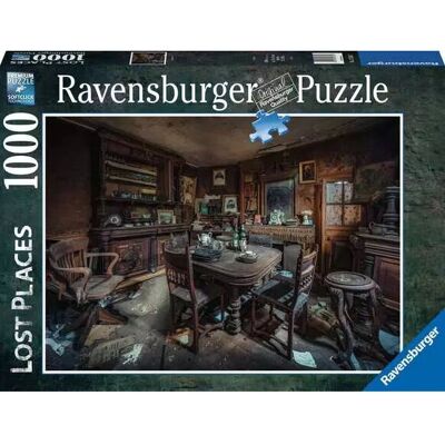 Quebra-cabeça Lost Places Ravensburger - 1000 peças - Refeição Estranha Quebra-cabeça Lost Places Ravensburger - 1000 peças - Refeição Estranha