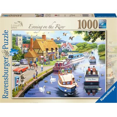 Ravensburger Leisure Days No.7 Evening on the River 1000 Pieces Ravensburger Leisure Days No.7 Evening on the River 1000 Pieces