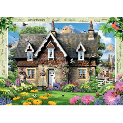 Ravensburger Hillside Cottage 1000 Piece Jigsaw Puzzle - Puzzle Ravensburger Hillside Cottage 1000 Piece Jigsaw Puzzle - Puzzle