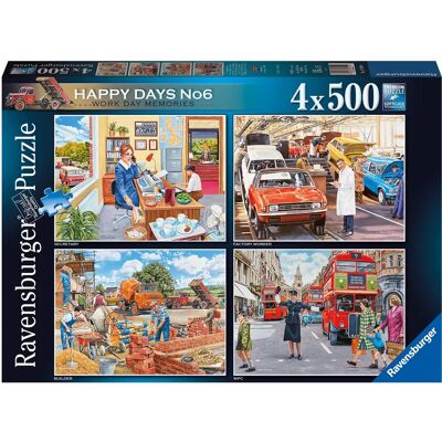 Ravensburger No.6 Nostalgic Work Day Memories 4 Puzzle Set Ravensburger No.6 Nostalgic Work Day Memories 4 Puzzle Set