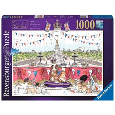 Ravensburger Eleanor Tomlinson - Coronation Capers 1000 Piece Jigsaw Puzzle - Adult & Kids 14+ Ravensburger Eleanor Tomlinson - Coronation Capers 1000 Piece Jigsaw Puzzle - Adult & Kids 14+