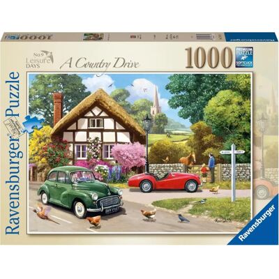Ravensburger No. 9 A Country Drive 1000 Piece Jigsaw Puzzle - Puzzle Ravensburger No. 9 A Country Drive 1000 Piece Jigsaw Puzzle - Puzzle