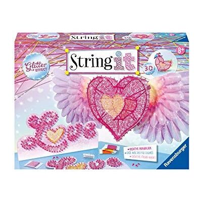 Kit de manualidades de corazón 3D rosa con brillo Ravensburger 18065 Kit de manualidades de corazón 3D rosa con brillo Ravensburger 18065
