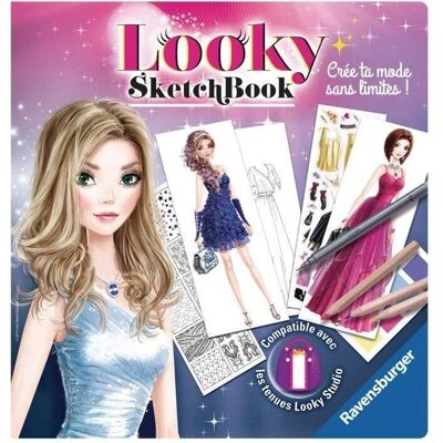 Carnet de Croquis Mode Ravensburger pour Enfants - Conception de Robes - Hobby Créatif - Publicité Carnet de Croquis Mode Ravensburger pour Enfants - Conception de Robes - Hobby Créatif - Publicité