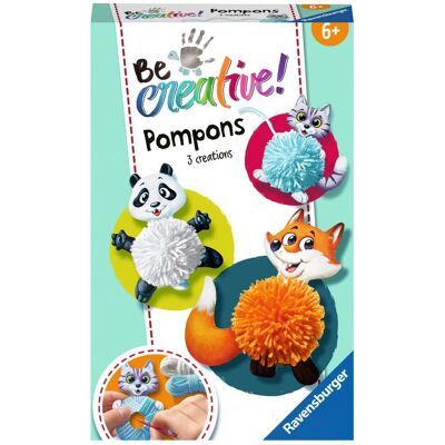 Ravensburger 18429 Kunst-/Handarbeitsset - Sei Kreativ Pompon-Tiere Ravensburger 18429 Kunst-/Handarbeitsset - Sei Kreativ Pompon-Tiere