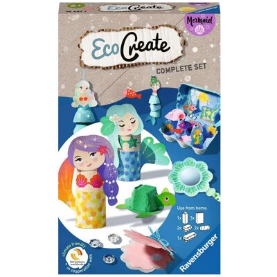 Juguete Creativo EcoCreate de Ravensburger - Sirenas de Reciclaje - Arte y Manualidades Juguete Creativo EcoCreate de Ravensburger - Sirenas de Reciclaje - Arte y Manualidades