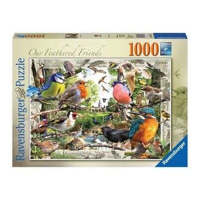 Ravensburger Nos amis à plumes Puzzle 1000 pièces - Animaux - Publicité Ravensburger Nos amis à plumes Puzzle 1000 pièces - Animaux - Publicité