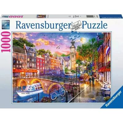 Ravensburger Sonnenuntergang in Amsterdam Puzzle - 1000 Teile Ravensburger Sonnenuntergang in Amsterdam Puzzle - 1000 Teile