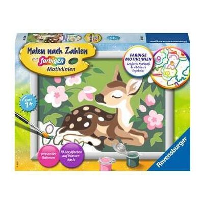 Kit de Peinture par Nombres Ravensburger - Jeune Cerf - 7+ ans - 18x13cm - Ensemble de Colorier - Publicité Kit de Peinture par Nombres Ravensburger - Jeune Cerf - 7+ ans - 18x13cm - Ensemble de Colorier - Publicité
