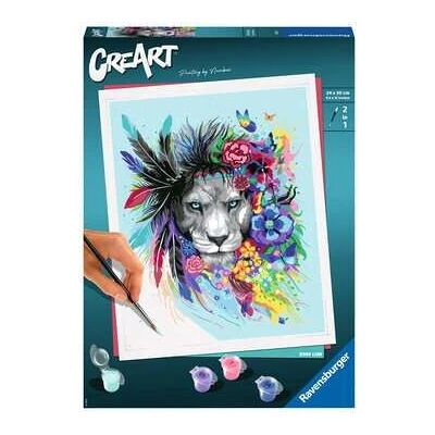 Ravensburger León Boho por Números - Libro para Colorear y Pintar Ravensburger León Boho por Números - Libro para Colorear y Pintar