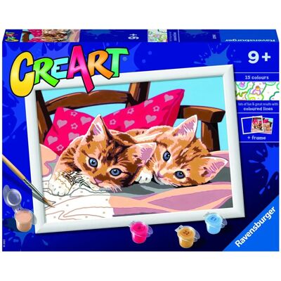 Sada na malování podle čísel Ravensburger CreArt - Dva mazliví koťátka Sada na malování podle čísel Ravensburger CreArt - Dva mazliví koťátka
