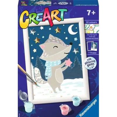Ravensburger CreArt Malowanie według Liczb - Uroczy Borsuk - Zestaw Edukacyjny dla Dzieci Ravensburger CreArt Malowanie według Liczb - Uroczy Borsuk - Zestaw Edukacyjny dla Dzieci