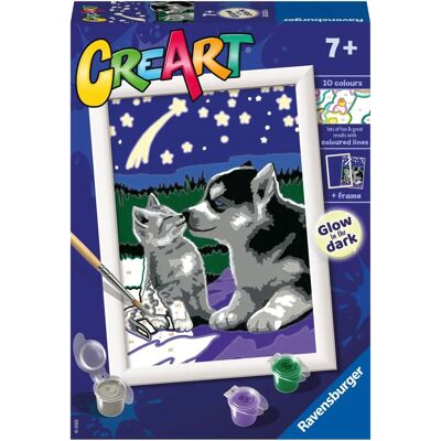 Ravensburger CreArt Serie E Classica - Amici per Sempre Kit di Pittura Ravensburger CreArt Serie E Classica - Amici per Sempre Kit di Pittura
