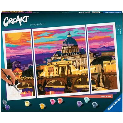 Ravensburger CreArt Rzym - Zestaw do malowania - 80x50cm Ravensburger CreArt Rzym - Zestaw do malowania - 80x50cm