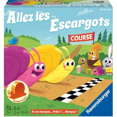 Ravensburger Allez les Escargot - Jeu Éducatif pour Enfants - Noir - 1 Pièce Ravensburger Allez les Escargot - Jeu Éducatif pour Enfants - Noir - 1 Pièce